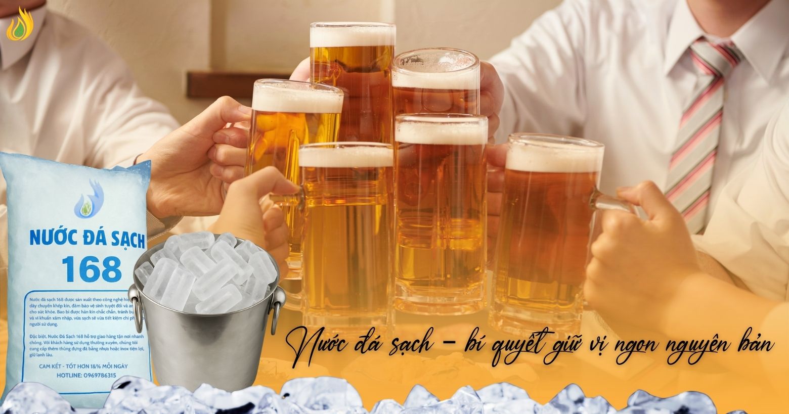 Giao Nước Đá Sạch Cho Quán Nhậu 