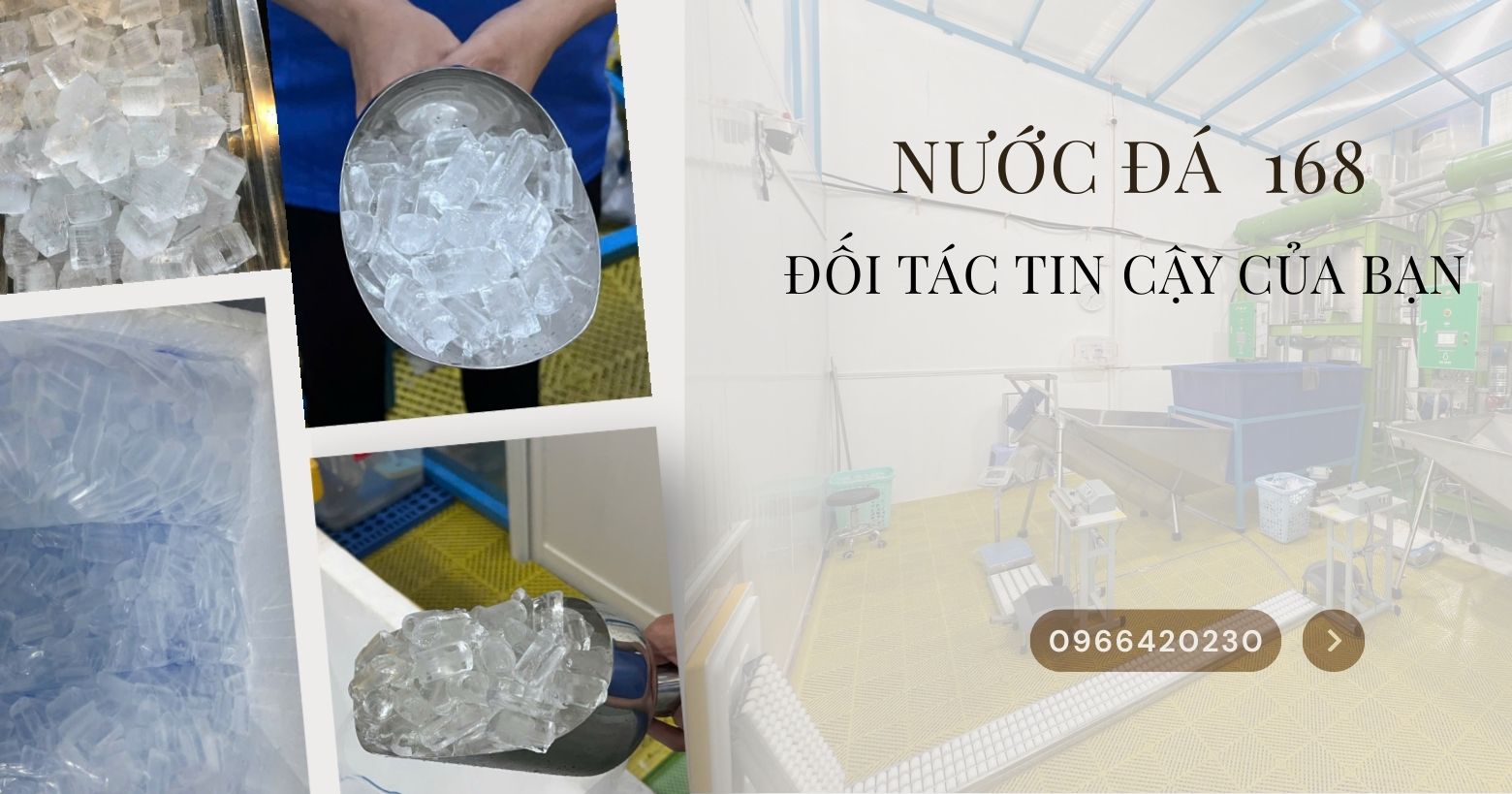 Nước Đá Sạch 168 Cho Quán Trà Sữa