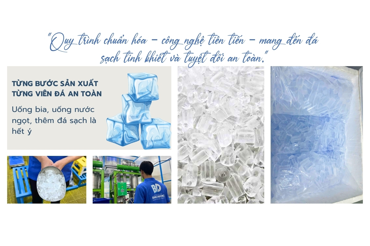 Read more about the article Quy trình sản xuất nước đá tinh khiết đạt chuẩn an toàn thực phẩm