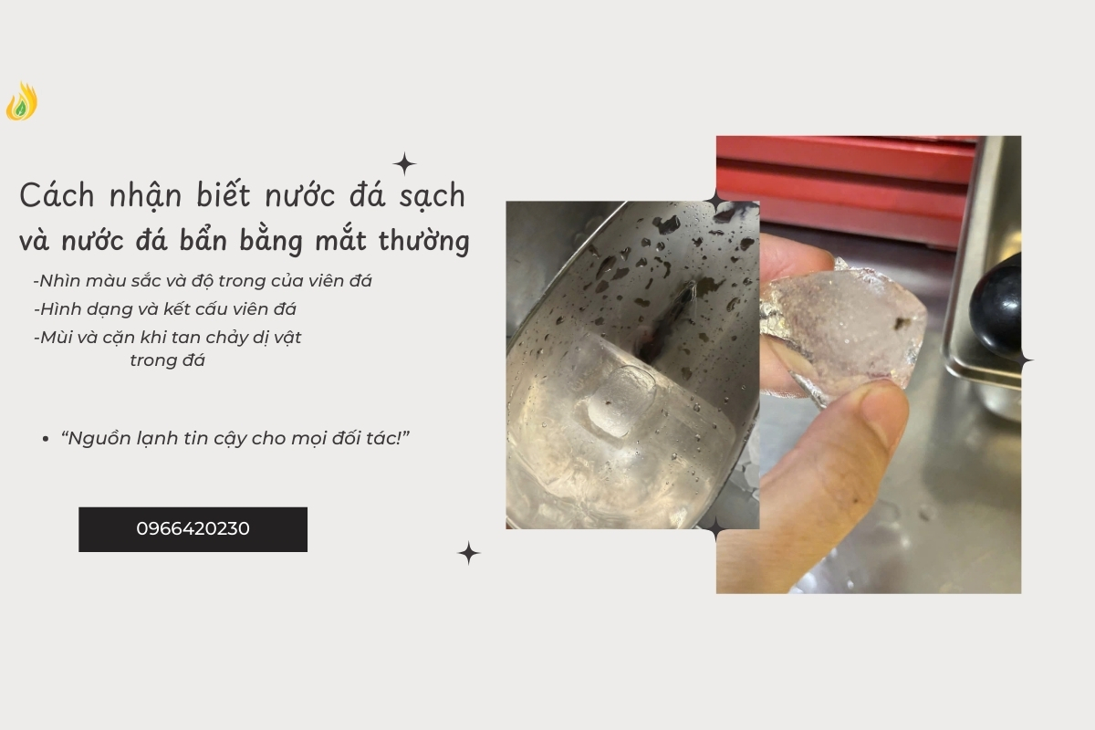Read more about the article Cách nhận biết nước đá sạch và nước đá bẩn bằng mắt thường