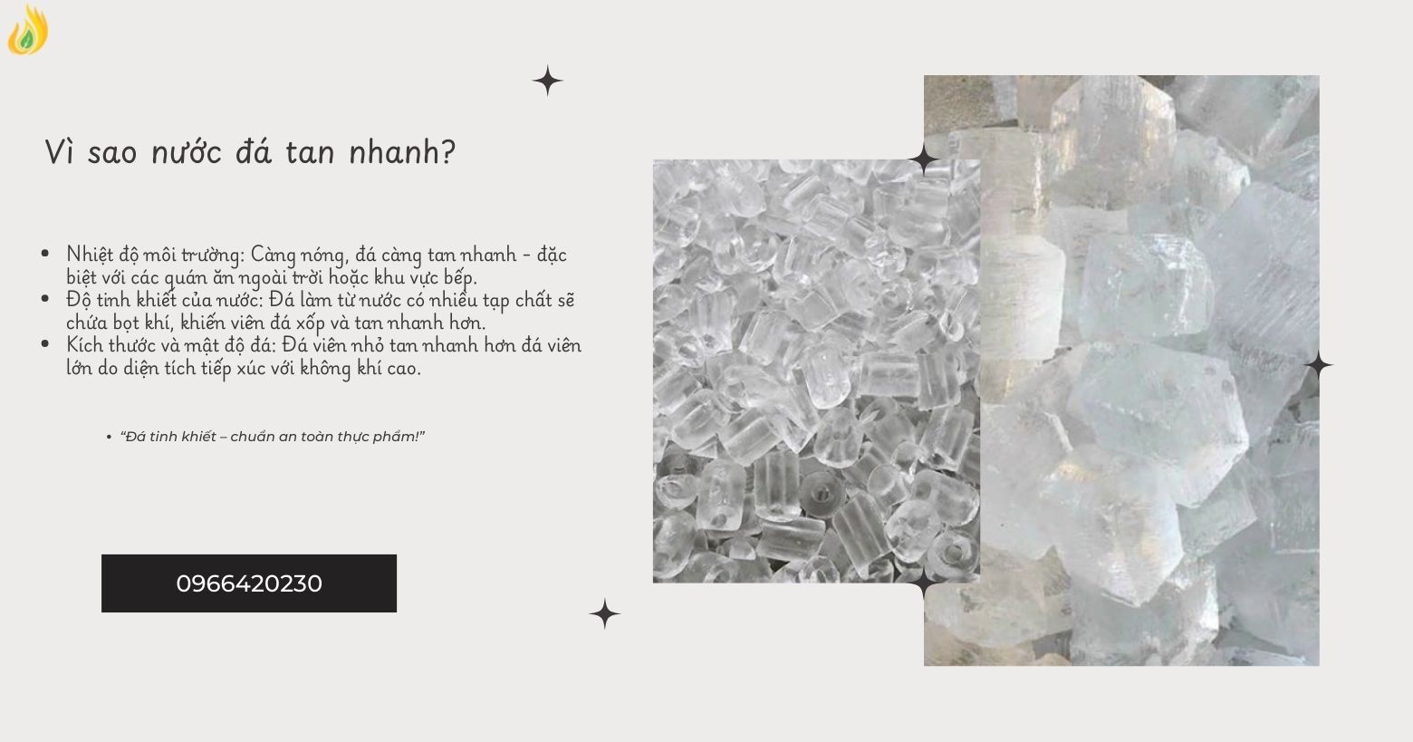 Cách để bảo quản nước đá lâu tan nhất cho quán ăn