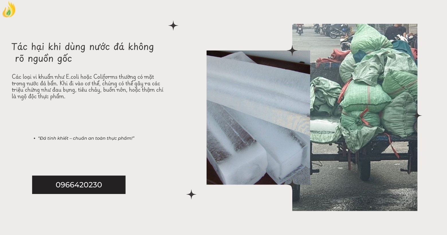 Tác hại nguy hiểm khi sử dụng nước đá không rõ nguồn gốc