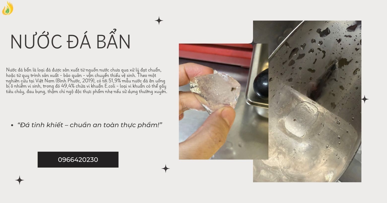 Vì sao đá bẩn có thể gây hại cho sức khỏe