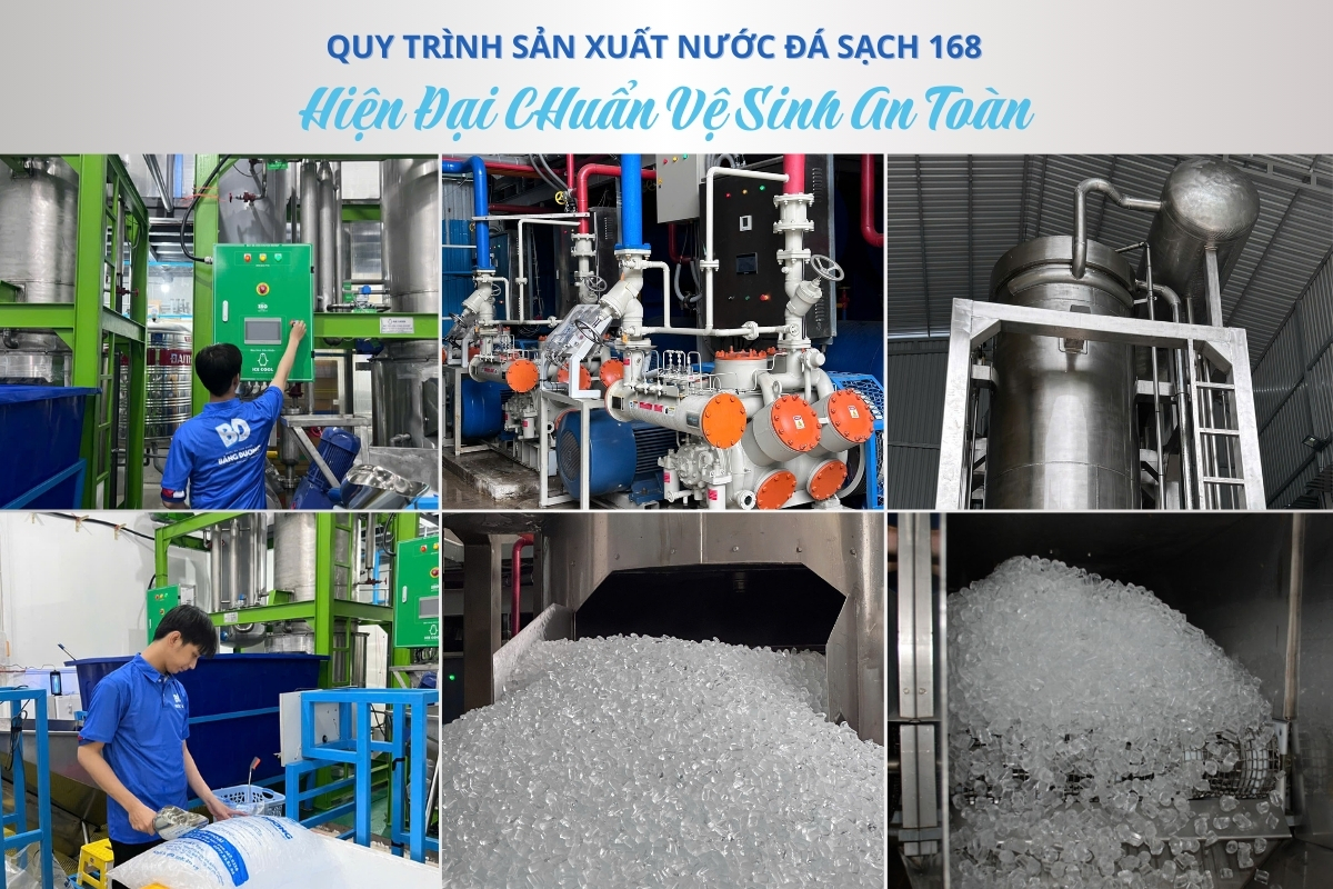 Quy trình sản xuất nước đá tinh khiết
