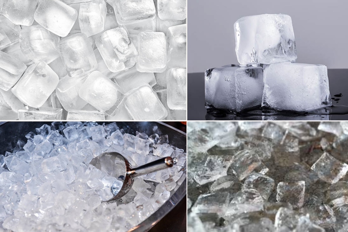 So sánh Đá tròn Crescent Ice và đá vuông theo diện tích bề mặt