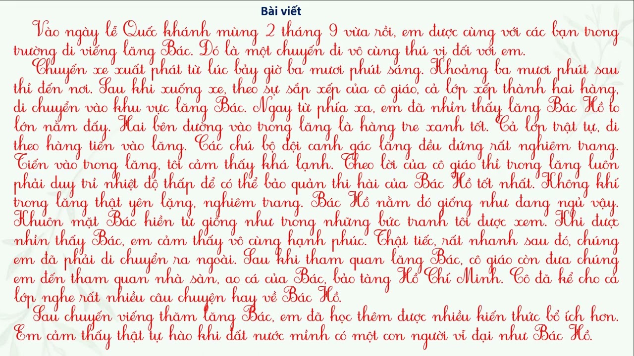 Thuật Lại Một Sự Việc Thể Hiện Truyền Thống Uống Nước Nhớ Nguồn