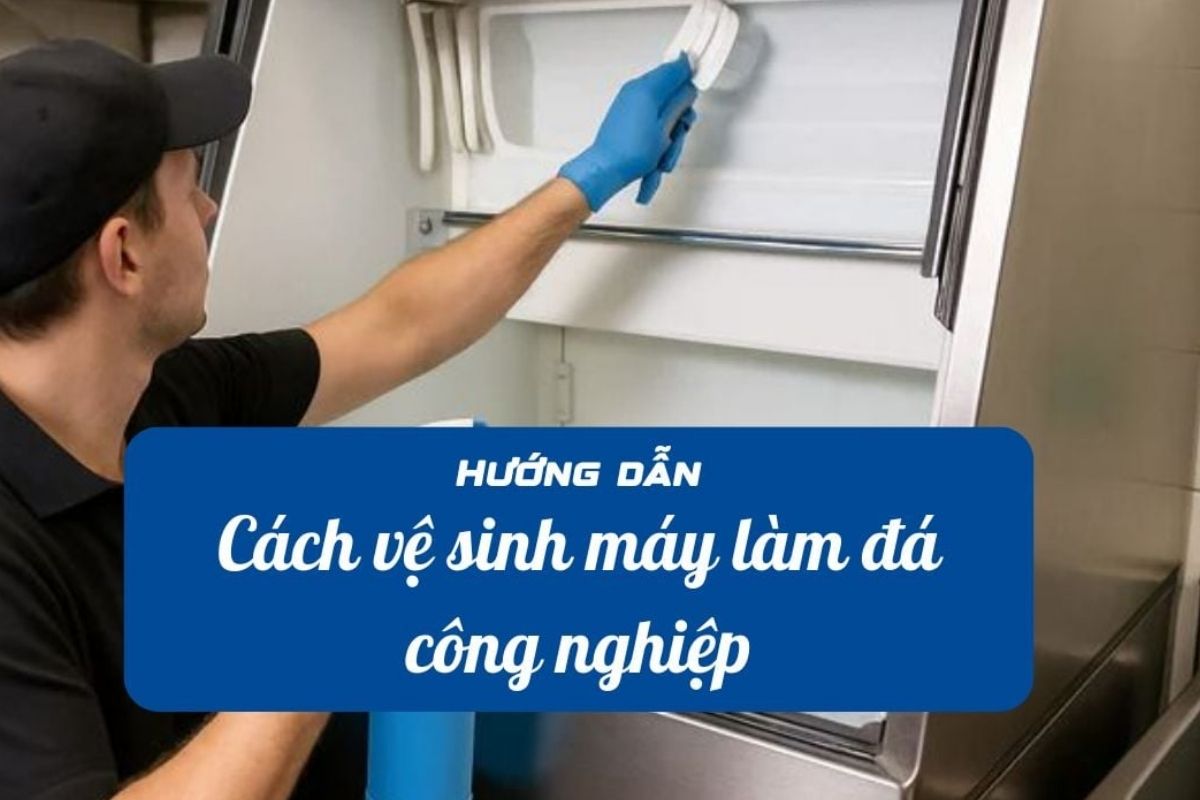 Hướng dẫn sử dụng tẩy cặn chuyên dụng cho máy đá đúng cách