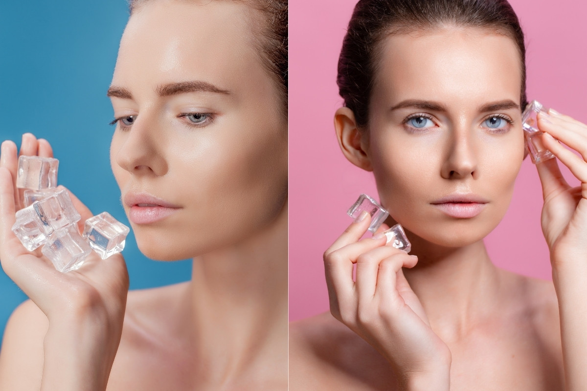 Nước đá để làm se khít lỗ chân lông hoạt động như thế nào