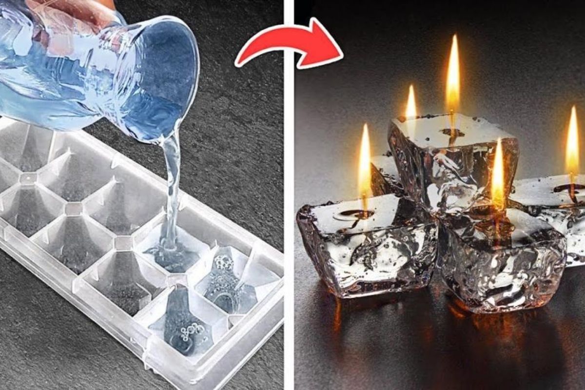 Trang trí bằng nến từ khuôn nước đá có gì đặc biệt